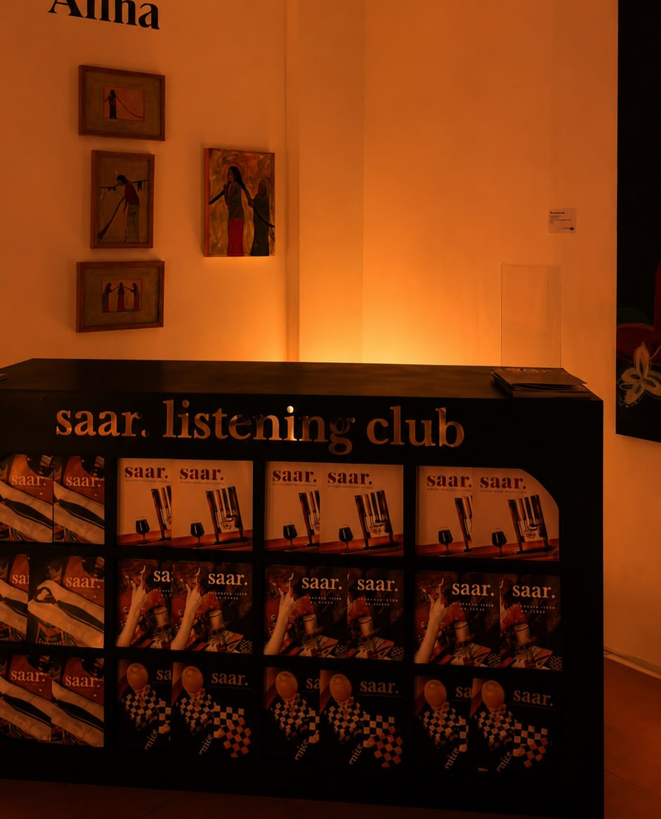 SAAR Objects — listening club display booth