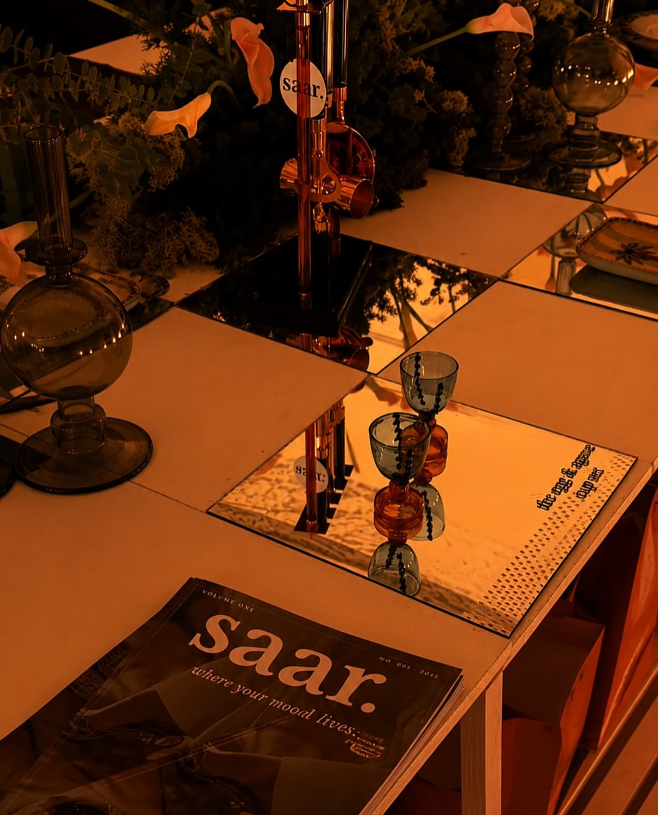 SAAR Objects — mirror checkerboard styling with SAAR magazine